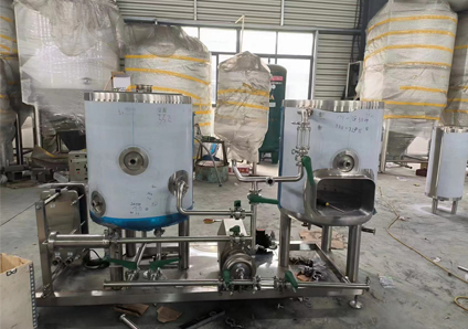 The 1 bbl oil-heating beer brewing system is soon to be completed